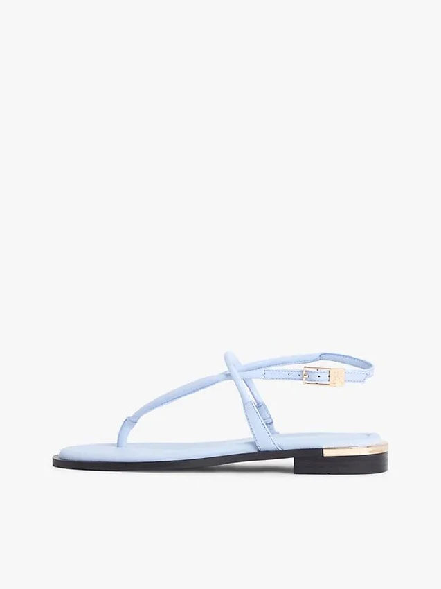 Metallic Accent Leather Sandal Metallic Accent Leather Sandal