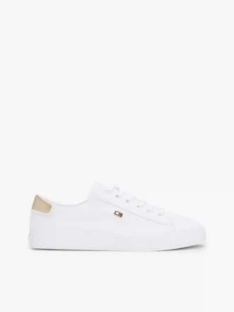 Metallic Heel Canvas Sneaker
