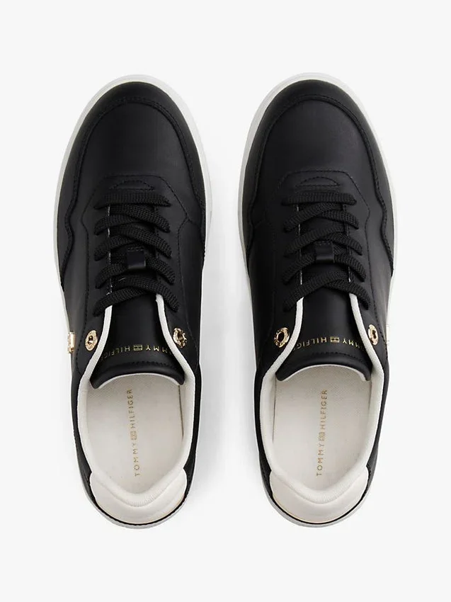 Metallic Leather Court Sneaker Metallic Leather Court Sneaker