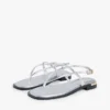 Metallic Leather Sandal