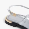 Metallic Leather Sandal