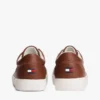 Metallic Logo Pebbled Court Sneaker