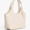 Metallic Logo Pebbled Mini Tote Bag