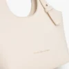 Metallic Logo Pebbled Mini Tote Bag