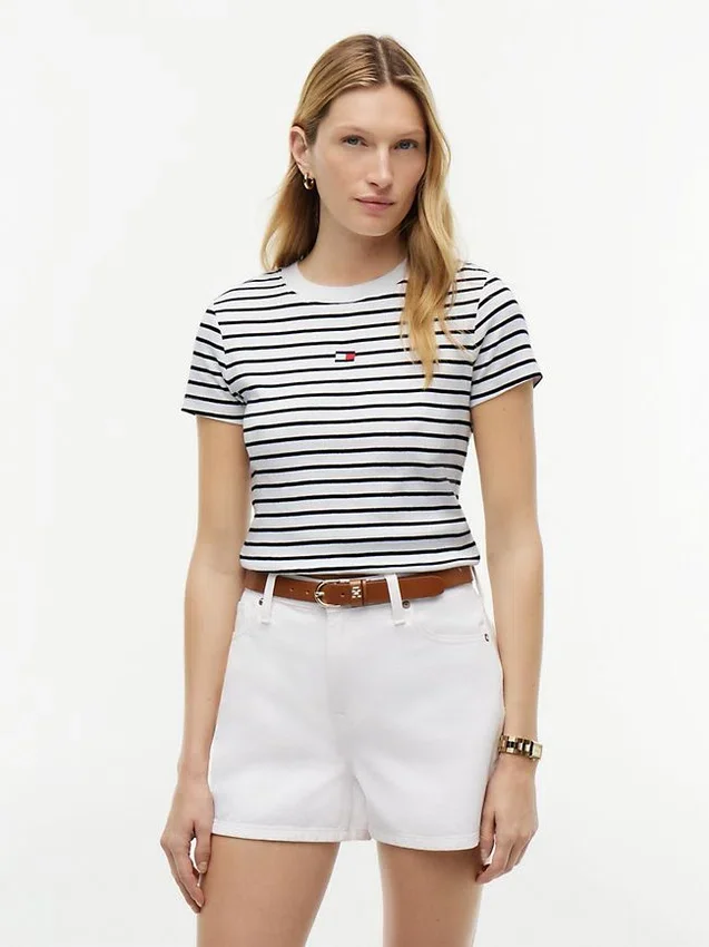 Mini Flag Logo Striped Favorite T-Shirt Mini Flag Logo Striped Favorite T-Shirt