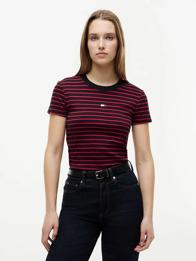 Mini Flag Logo Striped Favorite T-Shirt Mini Flag Logo Striped Favorite T-Shirt