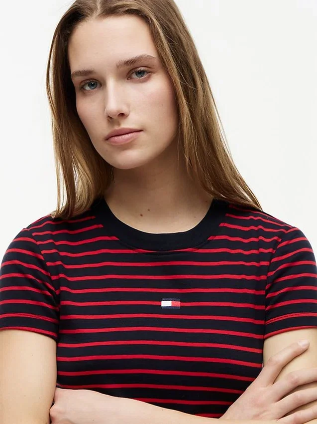 Mini Flag Logo Striped Favorite T-Shirt Mini Flag Logo Striped Favorite T-Shirt