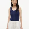 Mixed-Knit Tank Top