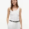 Mixed-Knit Tank Top