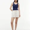 Mixed-Knit Tank Top