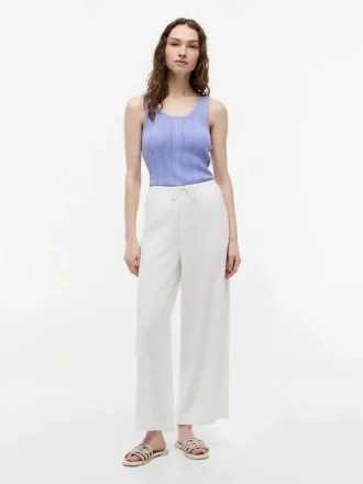 Mixed-Knit Tank Top