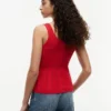 Mixed-Knit Tank Top