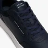 Mixed Media Leather Court Sneaker