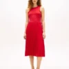 Mixed-Media Pleated Tank Dress Mixed-Media Pleated Tank Dress