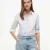 Mixed-Stripe Stretch Oxford Shirt Mixed-Stripe Stretch Oxford Shirt