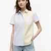 Mixed-Stripe Stretch Oxford Shirt Mixed-Stripe Stretch Oxford Shirt