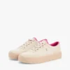 Mixed-Texture Canvas Platform Sneaker Mixed-Texture Canvas Platform Sneaker