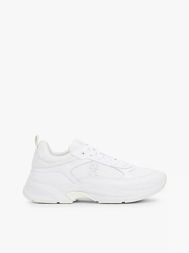 Mixed-Texture Chunky Leather Sneaker Mixed-Texture Chunky Leather Sneaker