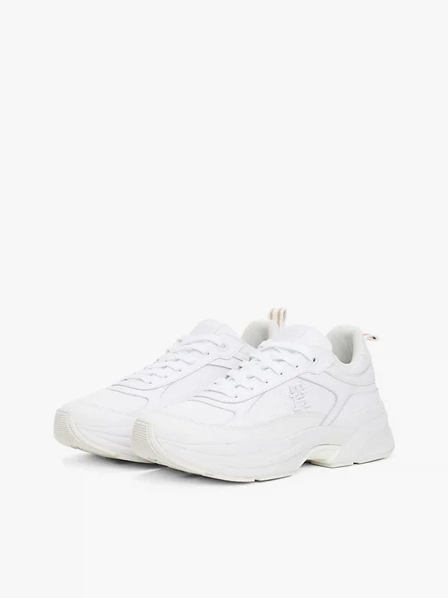 Mixed-Texture Chunky Leather Sneaker Mixed-Texture Chunky Leather Sneaker