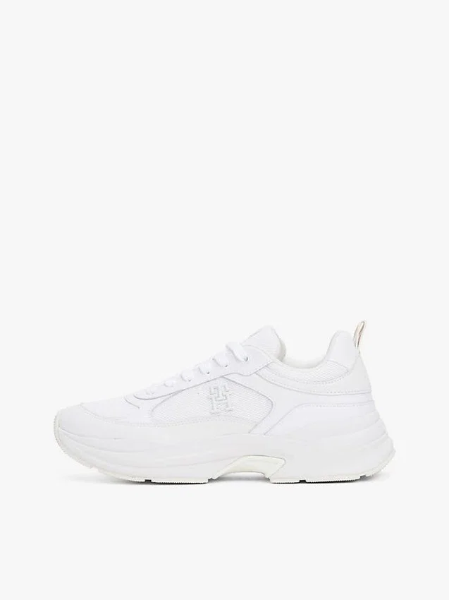 Mixed-Texture Chunky Leather Sneaker Mixed-Texture Chunky Leather Sneaker