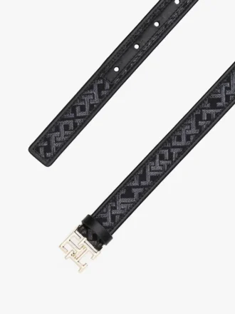 Monogram-Buckle Jacquard Belt