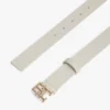 Monogram Buckle Leather Belt Monogram Buckle Leather Belt