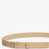 Monogram Buckle Leather Belt Monogram Buckle Leather Belt