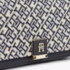 Monogram Clasp Jacquard Chain Crossbody