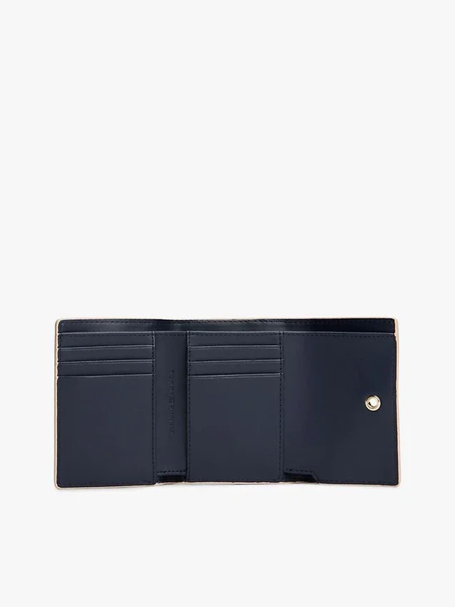 Monogram Clasp Pebbled Trifold Wallet Monogram Clasp Pebbled Trifold Wallet