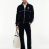 Monogram Crest Velour Track Pant