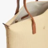Monogram Logo Raffia Tote Bag Monogram Logo Raffia Tote Bag