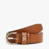 Monogram Slim Leather Belt Monogram Slim Leather Belt