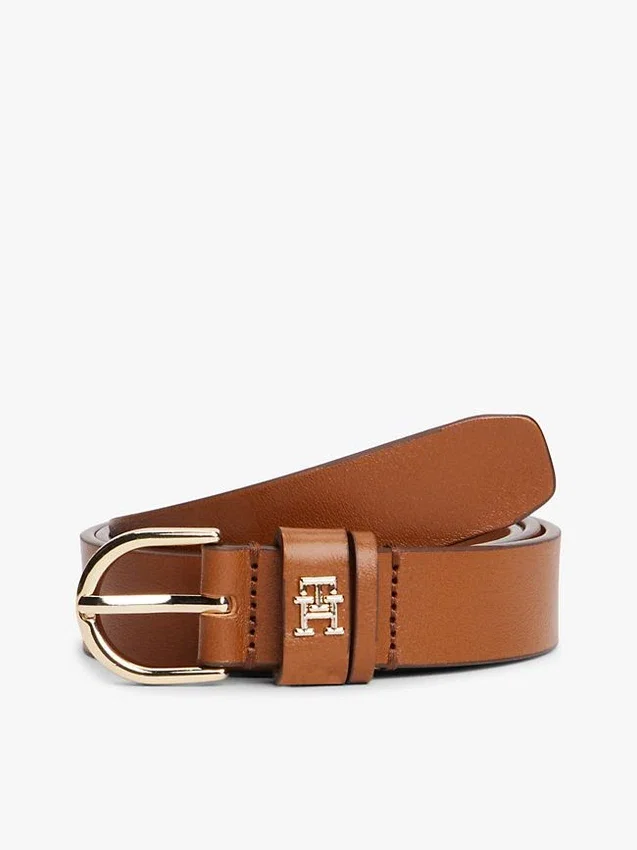Monogram Slim Leather Belt Monogram Slim Leather Belt