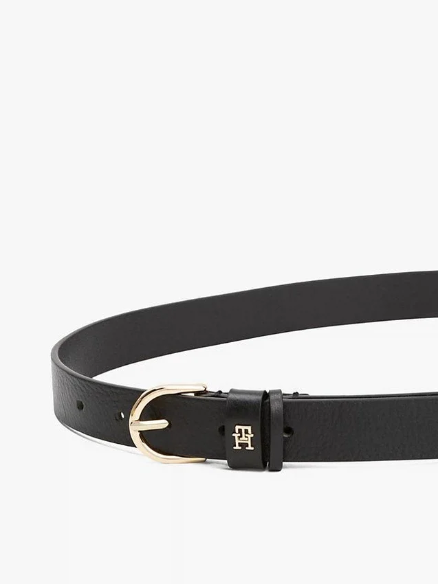 Monogram Slim Leather Belt Monogram Slim Leather Belt