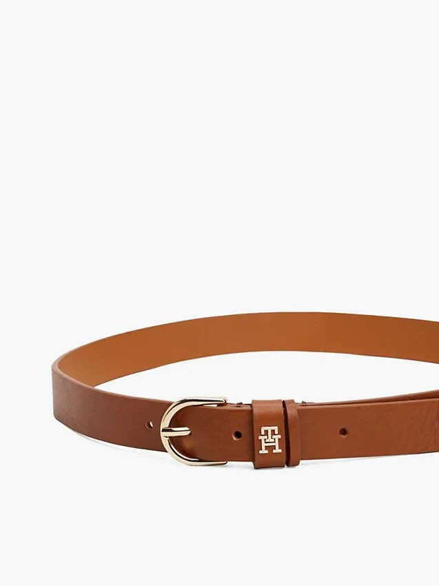 Monogram Slim Leather Belt Monogram Slim Leather Belt