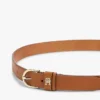 Monogram Slim Leather Belt Monogram Slim Leather Belt