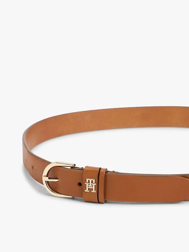 Monogram Slim Leather Belt Monogram Slim Leather Belt