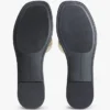 Monogram Strap Metallic Leather Sandal Monogram Strap Metallic Leather Sandal