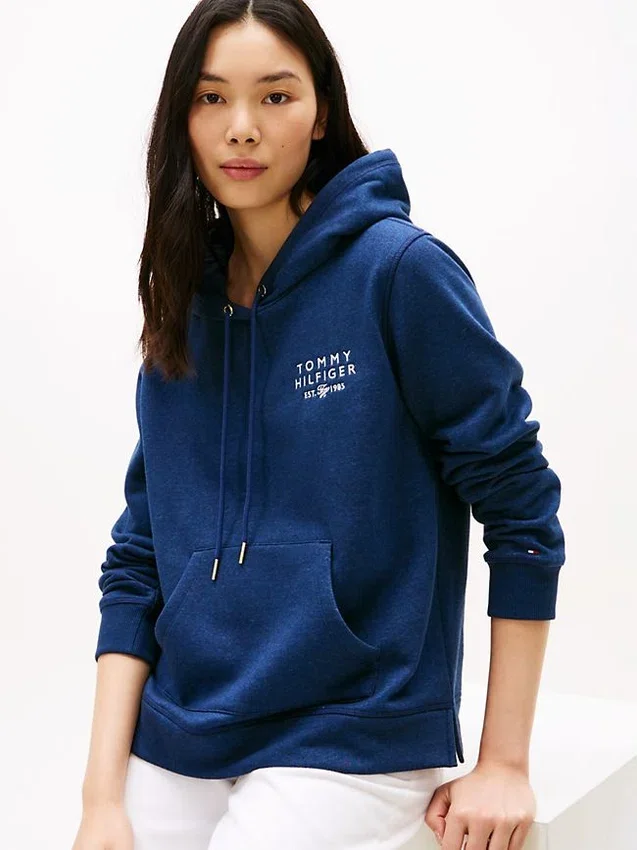 Monotype Logo Heathered Hoodie Monotype Logo Heathered Hoodie