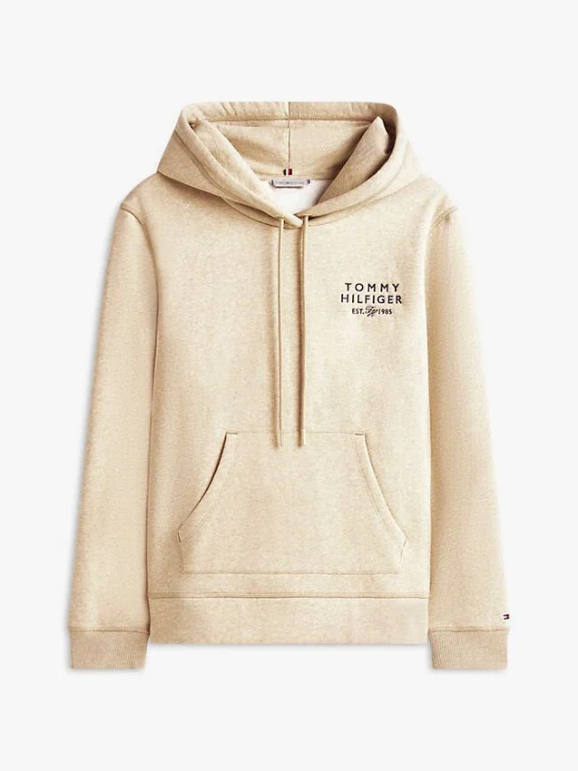 Monotype Logo Heathered Hoodie Monotype Logo Heathered Hoodie
