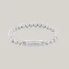 Monotype Metal Bead Bracelet