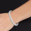Monotype Metal Bead Bracelet