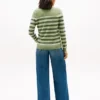 Multi-Stripe Boatneck Sweater