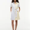 Multistripe Oxford Shirtdress