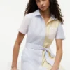 Multistripe Oxford Shirtdress