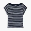 Nautical Gold-Button Boatneck T-Shirt Nautical Gold-Button Boatneck T-Shirt