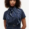 Nautical Rope Print Silk Scarf Nautical Rope Print Silk Scarf