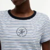 Nautical Script Monogram Striped T-Shirt