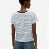 Nautical Script Monogram Striped T-Shirt
