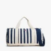 Nautical Stripe Canvas Duffle Bag Nautical Stripe Canvas Duffle Bag